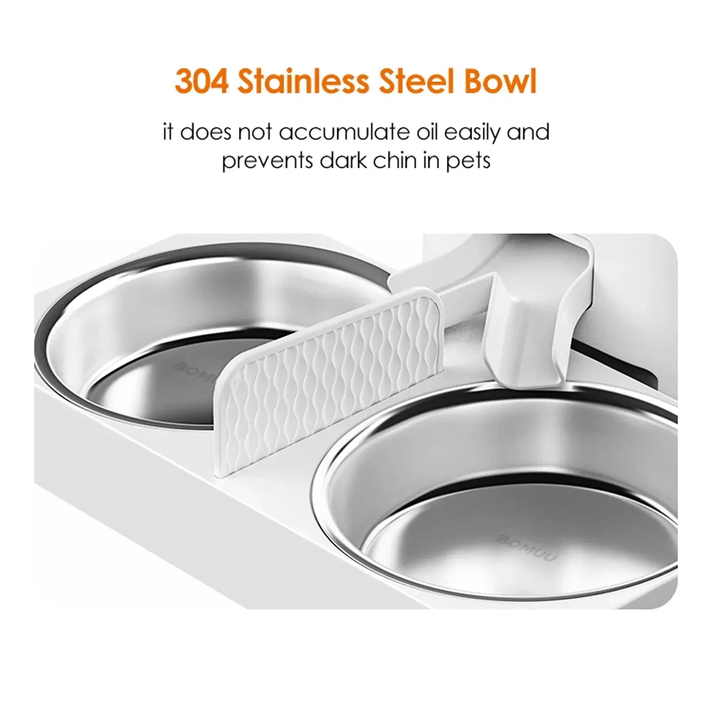 BOMUU Automatic Cat Feeder, 6L Extra-Large, 1080P HD Video, Stainless Steel Double Bowls, APP Remote Feeding, 2.4G Wifi, Timed & Portioned, Voice Intercom, 8 Daily Programmable Meals, 10S Recording, Cat Food Dispenser for Multi-Cat Households