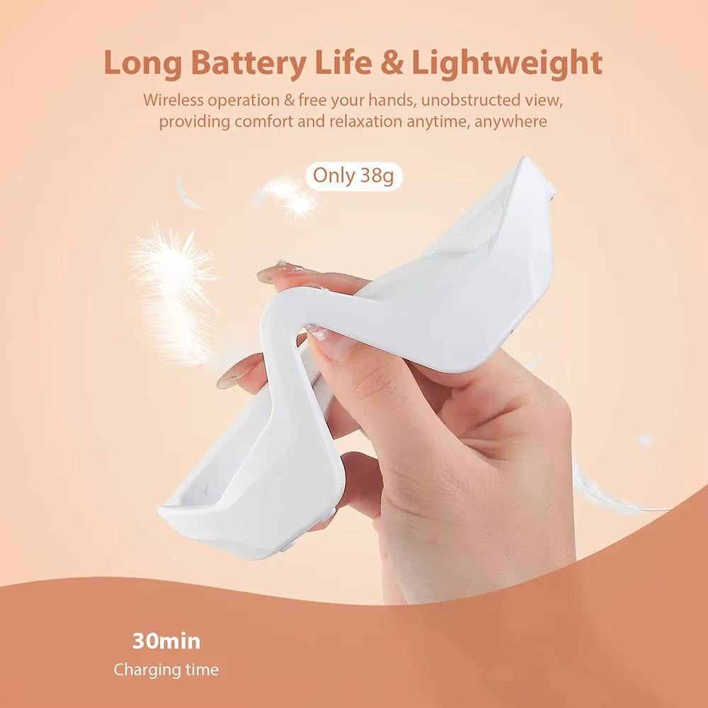 3D Red Light EMS Eye Massager Eyecare Glasses Dark Circles Puffiness Wrinkles Reduction Eye Fatigue Relaxing Beauty Care Device